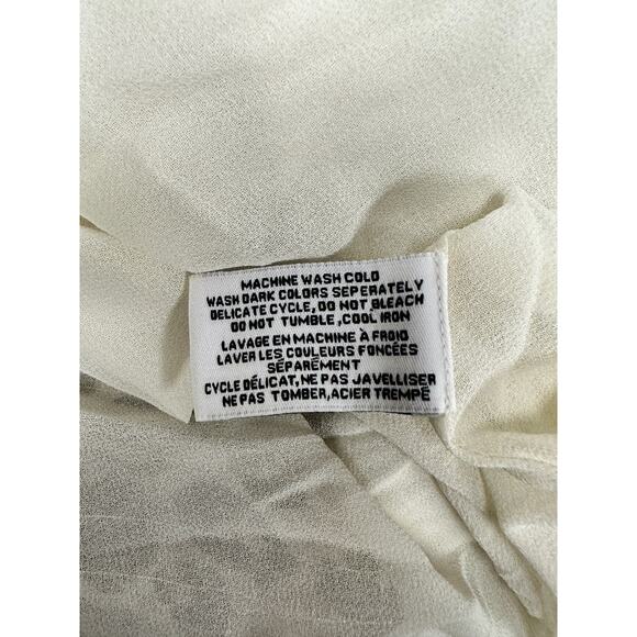 WALTER BAKER  Faber Tie-Detailed Leopard-Print Metallic Georgette Dress Sz 4 - Picture 11 of 13